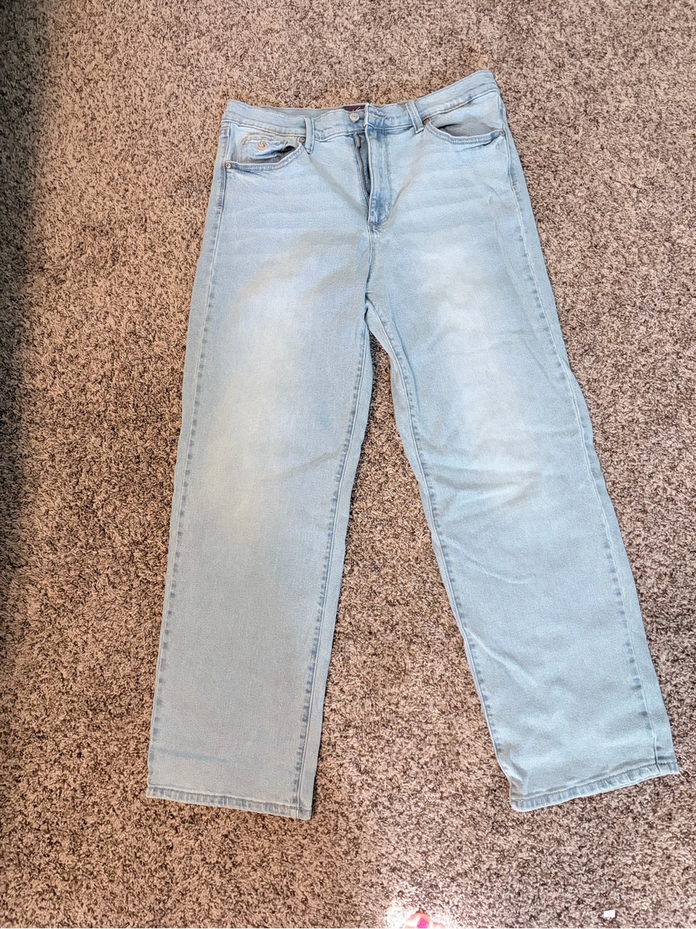 NWOT, Gloria Vanderbilt, Light Wash Straight Leg Jeans, size 12